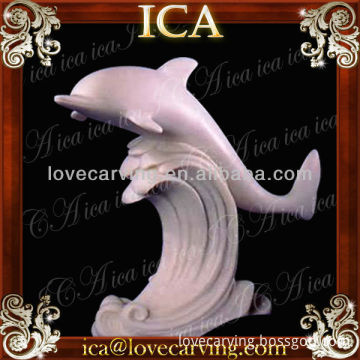 sculpture fish statue,marble fish statue,carving fish statue,dolphin statue DO0032